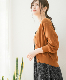 GLOBAL WORK | 洗えるアイレットカーディガン/832262(カーディガン/ボレロ)