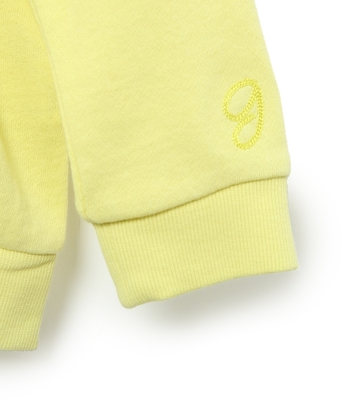 green label relaxing（グリーンレーベルリラクシング）の「【KIDS】ミニウラケ gシシュウパーカー ◆（パーカー・キッズ・イエロー/コバルトブルー・S/105/95/L/125/M/115）」の7枚目の写真