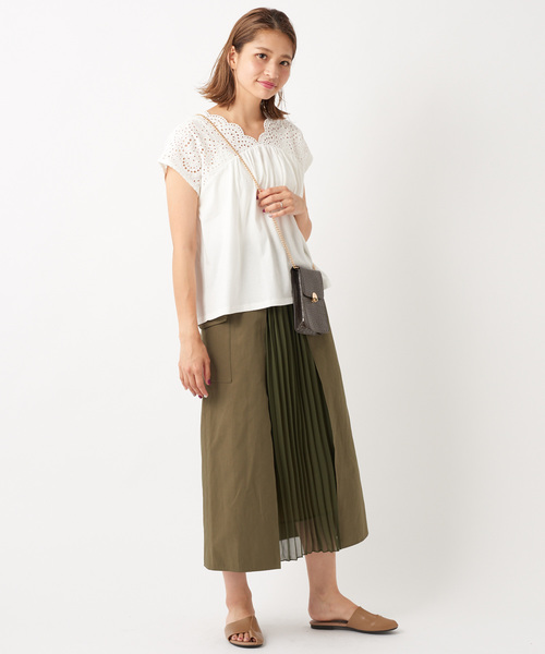 DISCOAT（ディスコート）の「カットワークレースプルオーバー（Tシャツ/カットソー・レディース・ブラック/オフホワイト/キャメル・FREE）」の8枚目の写真