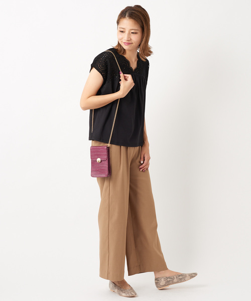 DISCOAT（ディスコート）の「カットワークレースプルオーバー（Tシャツ/カットソー・レディース・ブラック/オフホワイト/キャメル・FREE）」の13枚目の写真