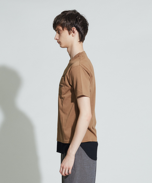 ABAHOUSE（アバハウス）の「【別注】CEIZER LOGO刺繍　ポケット半袖Tシャツ（Tシャツ/カットソー・メンズ・ホワイト/ベージュ/ネイビー・44/46）」の5枚目の写真