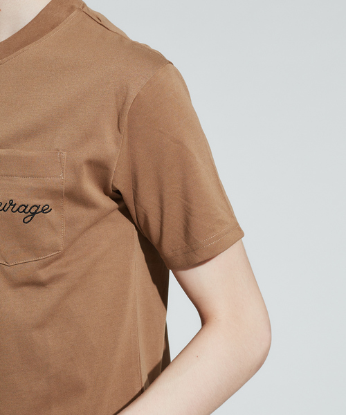 ABAHOUSE（アバハウス）の「【別注】CEIZER LOGO刺繍　ポケット半袖Tシャツ（Tシャツ/カットソー・メンズ・ホワイト/ベージュ/ネイビー・44/46）」の9枚目の写真