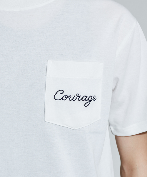 ABAHOUSE（アバハウス）の「【別注】CEIZER LOGO刺繍　ポケット半袖Tシャツ（Tシャツ/カットソー・メンズ・ホワイト/ベージュ/ネイビー・44/46）」の13枚目の写真