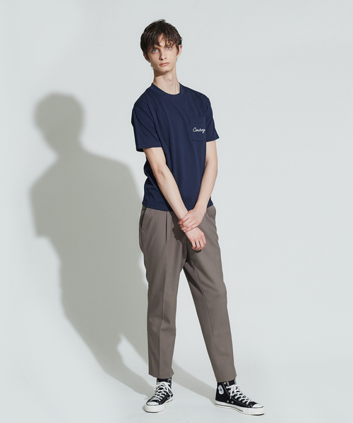 ABAHOUSE（アバハウス）の「【別注】CEIZER LOGO刺繍　ポケット半袖Tシャツ（Tシャツ/カットソー・メンズ・ホワイト/ベージュ/ネイビー・44/46）」の15枚目の写真