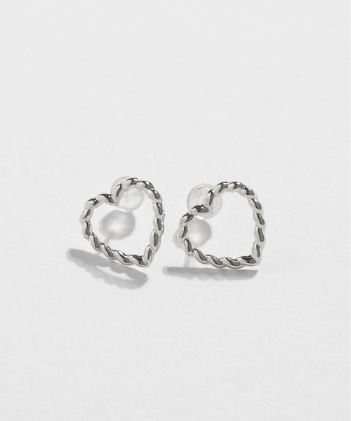 Jewel closet by L&Co.（ジュエルクローゼットバイエルアンドコー）の「K10WG モチーフピアス（ピアス（両耳用）・レディース・その他1/その他2/その他3/ホワイトゴールド・FREE）」の10枚目の写真