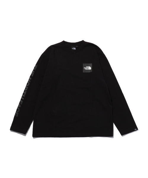 THE NORTH FACE（ザノースフェイス）の「＜THE NORTH FACE＞ LOGO LONG SLEEVE TEE/Tシャツ（Tシャツ/カットソー・メンズ・ホワイト/ブラック/パープル/ベージュ・MEDIUM/X-LARGE/LARGE）」の3枚目の写真