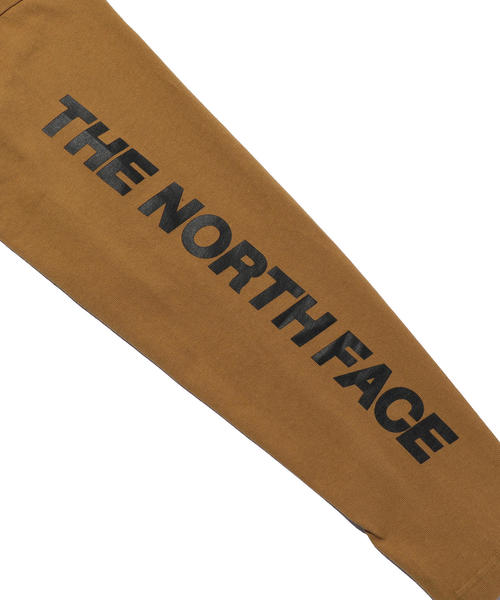 THE NORTH FACE（ザノースフェイス）の「＜THE NORTH FACE＞ LOGO LONG SLEEVE TEE/Tシャツ（Tシャツ/カットソー・メンズ・ホワイト/ブラック/パープル/ベージュ・MEDIUM/X-LARGE/LARGE）」の9枚目の写真