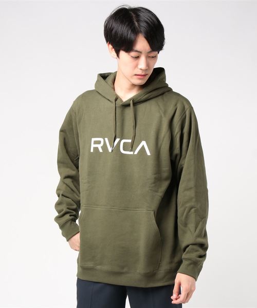 RVCA（ルーカ）の「AJ042-012　プルオーバーパーカー（パーカー・メンズ・ダークブラウン/マスタード/ブラック/モスグリーン・S/M/L）」の3枚目の写真