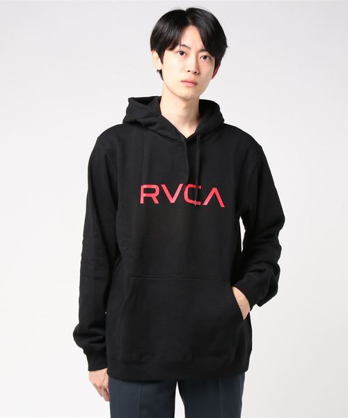 RVCA（ルーカ）の「AJ042-012　プルオーバーパーカー（パーカー・メンズ・ダークブラウン/マスタード/ブラック/モスグリーン・S/M/L）」の2枚目の写真