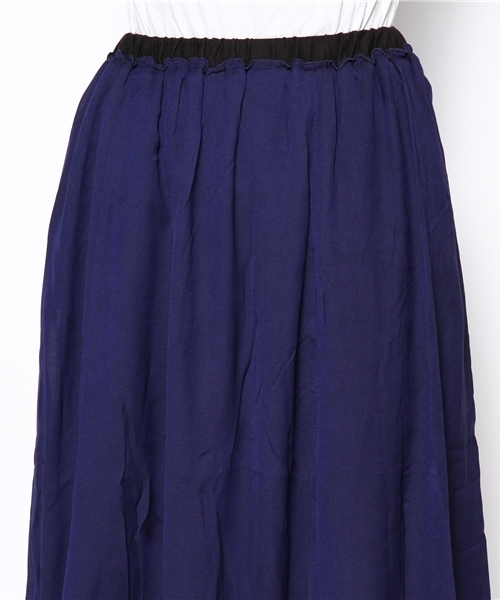 DISCOAT（ディスコート）の「【Discoat】リバーシブルロングスカート（スカート・レディース・オフホワイト/ネイビー・ﾌﾘ-）」の3枚目の写真