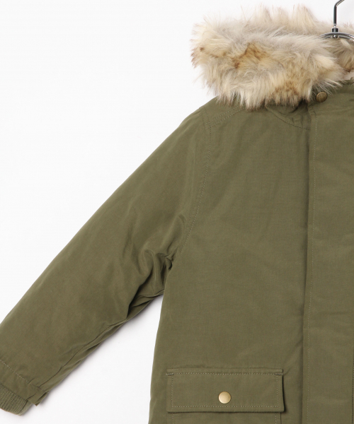GLOBAL WORK（グローバルワーク）の「【キッズ】撥水スタイルUPモッズ/837114（モッズコート・キッズ・カーキ/ブラウン/ライトグリーン・MEDIUM/LARGE/SMALL/XX-LARGE/X-LARGE）」の16枚目の写真