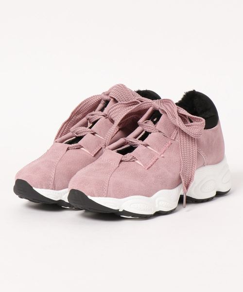 STYLEBLOCK（スタイルブロック）の「起毛厚底ダッドスニーカー（スニーカー・レディース・ブラック/グレー/ピンク・40/38/39/35/36/37）」の3枚目の写真