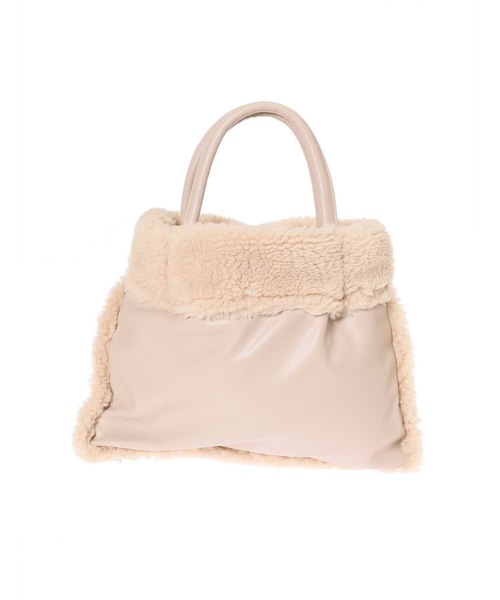 fifth(フィフス)の「フェイクムートンリバーシブルバッグ(ショルダーバッグ・レディース・アイボリー/ベージュ・FREE)」の5枚目の写真