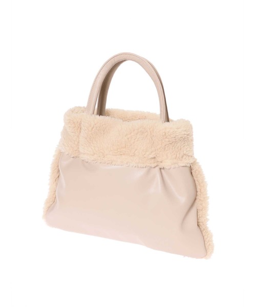 fifth(フィフス)の「フェイクムートンリバーシブルバッグ(ショルダーバッグ・レディース・アイボリー/ベージュ・FREE)」の9枚目の写真