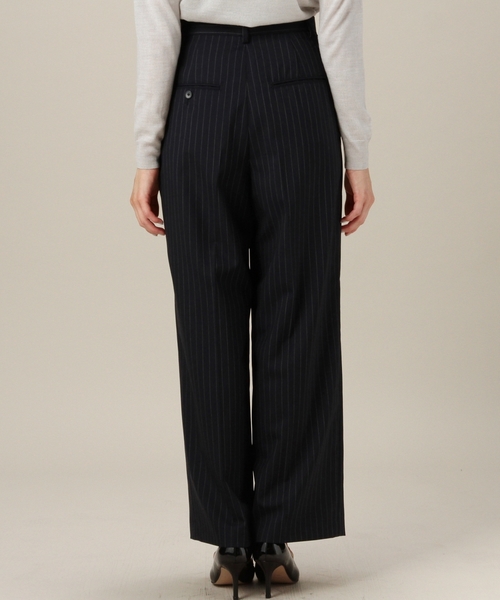 BEAUTY&YOUTH UNITED ARROWS（ビューティーアンドユースユナイテッドアローズ）の「BYBC トロストライプ ワイドパンツ ◆（スラックス・レディース・ブラック/ネイビー・SMALL/MEDIUM）」の8枚目の写真