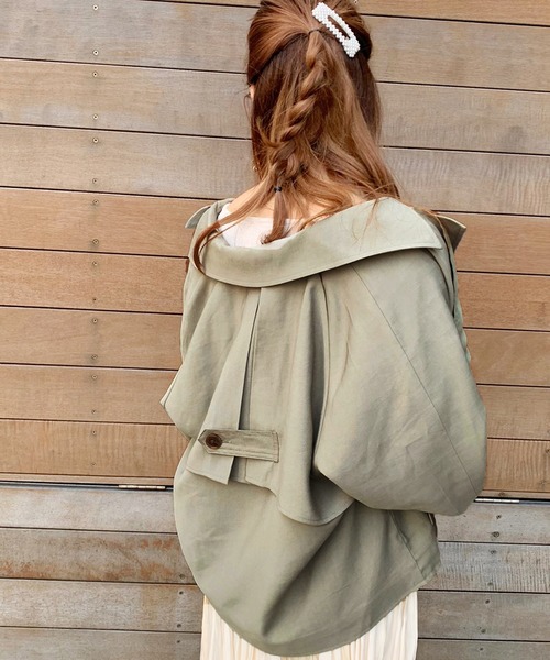 apres jour（アプレジュール）の「ショートトレンチ【ZOZOTOWN限定アイテム】（トレンチコート・レディース・ベージュ/ミント/モカ/ライトベージュ・フリー）」の20枚目の写真