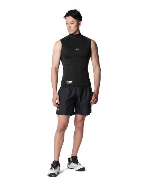 UNDER ARMOUR(アンダーアーマー)の「UAヒートギアアーマー コンプレッション スリーブレス モックネック シャツ(ベースボール/メンズ)(Tシャツ/カットソー・メンズ・ブラック/ネイビー・XXL/LG/SM/MD/XL/3XL)」の12枚目の写真