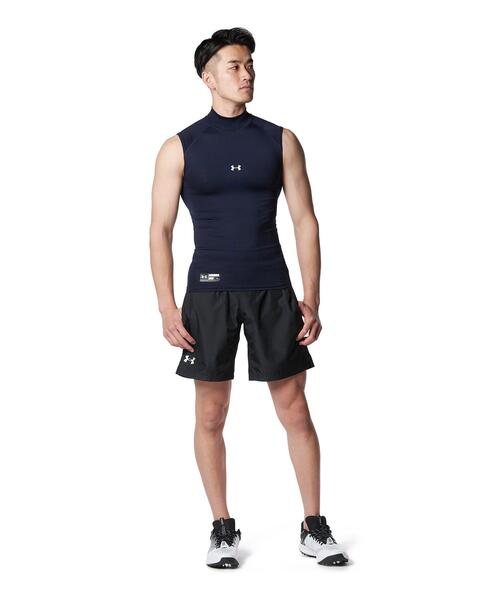 UNDER ARMOUR(アンダーアーマー)の「UAヒートギアアーマー コンプレッション スリーブレス モックネック シャツ(ベースボール/メンズ)(Tシャツ/カットソー・メンズ・ブラック/ネイビー・XXL/LG/SM/MD/XL/3XL)」の18枚目の写真