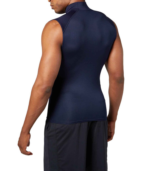 UNDER ARMOUR(アンダーアーマー)の「UAヒートギアアーマー コンプレッション スリーブレス モックネック シャツ(ベースボール/メンズ)(Tシャツ/カットソー・メンズ・ブラック/ネイビー・XXL/LG/SM/MD/XL/3XL)」の10枚目の写真
