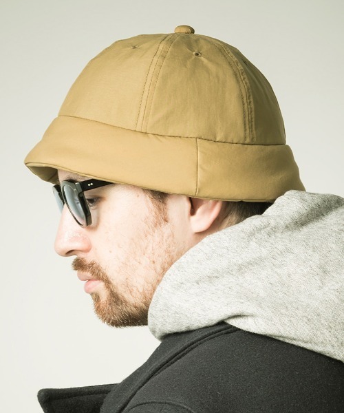 Mighty Shine（マイティシャイン）の「mko8893-AIRY LIGHT DOWN UMBRELLA HAT ライトダウンハット（ハット・メンズ・ベージュ/グレー系その他/ブルーグレー・FREE）」の3枚目の写真