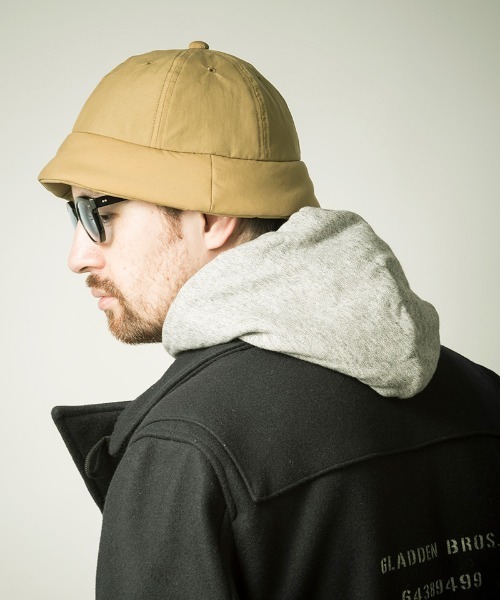 Mighty Shine（マイティシャイン）の「mko8893-AIRY LIGHT DOWN UMBRELLA HAT ライトダウンハット（ハット・メンズ・ベージュ/グレー系その他/ブルーグレー・FREE）」の6枚目の写真