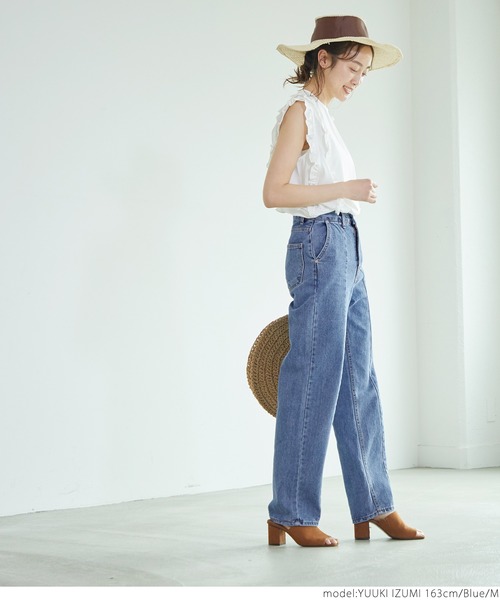coca（coca）（コカ）の「センターラインデニムパンツ（デニム