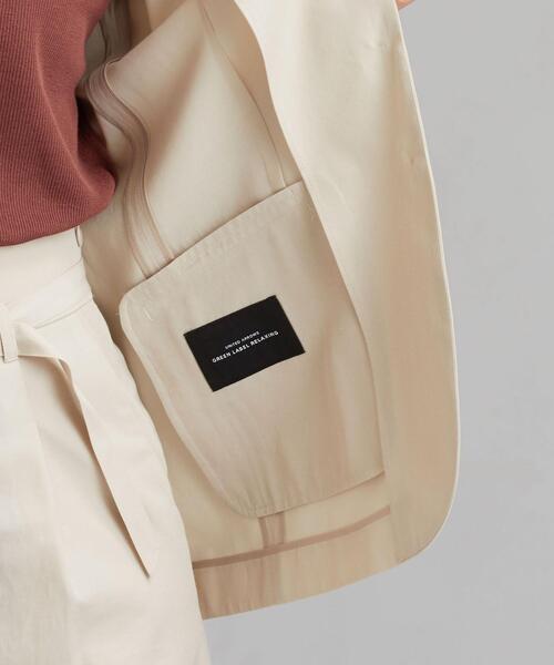 green label relaxing（グリーンレーベルリラクシング）の「[手洗い可能/エアラブルシック] ◆FM ロング テーラード ジャケット（テーラードジャケット・レディース・ナチュラル/ベージュ/ネイビー・38/40/36/34）」の10枚目の写真