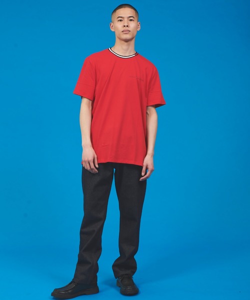 TOMMY HILFIGER(トミーヒルフィガー)の「コットンベーシック ロゴ Tシャツ(Tシャツ/カットソー・メンズ・ホワイト/レッド/ブラック/ブルー/グレー・SMALL/MEDIUM/LARGE/X-LARGE)」の10枚目の写真