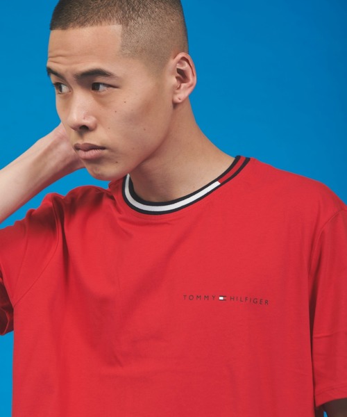 TOMMY HILFIGER(トミーヒルフィガー)の「コットンベーシック ロゴ Tシャツ(Tシャツ/カットソー・メンズ・ホワイト/レッド/ブラック/ブルー/グレー・SMALL/MEDIUM/LARGE/X-LARGE)」の11枚目の写真