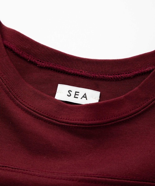 SEA(シー)の「SEA CHIBI VINTAGE 87 FOOTBALL TEE(Tシャツ/カットソー・キッズ・オフホワイト/バーガンディー・2/0/1)」の9枚目の写真