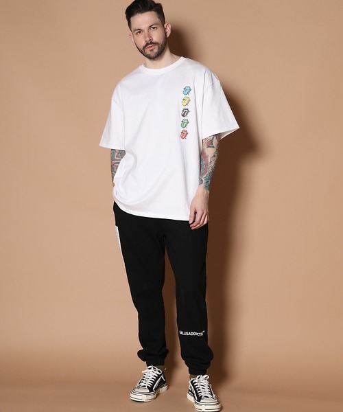 PERK GAPS（パークギャップス）の「ローリングストーンズ コラボ 5カラー リップス&タン 半袖Tシャツ（Tシャツ/カットソー・メンズ・ホワイト/ブラック・M/L）」の10枚目の写真