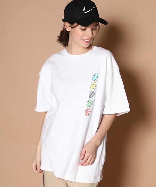 PERK GAPS（パークギャップス）の「ローリングストーンズ コラボ 5カラー リップス&タン 半袖Tシャツ（Tシャツ/カットソー・メンズ・ホワイト/ブラック・M/L）」の4枚目の写真
