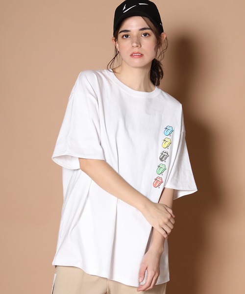 PERK GAPS（パークギャップス）の「ローリングストーンズ コラボ 5カラー リップス&タン 半袖Tシャツ（Tシャツ/カットソー・メンズ・ホワイト/ブラック・M/L）」の17枚目の写真