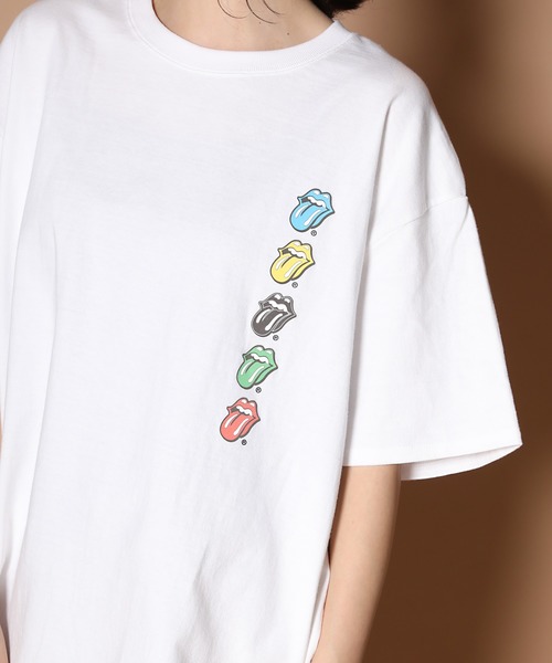 PERK GAPS（パークギャップス）の「ローリングストーンズ コラボ 5カラー リップス&タン 半袖Tシャツ（Tシャツ/カットソー・メンズ・ホワイト/ブラック・M/L）」の11枚目の写真