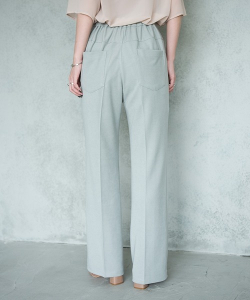 Aunt Marie's（アントマリーズ）の「AUNT MARIE'S センタープレスリブフレアパンツ（その他パンツ・レディース・ブラウン/ライトグリーン/ブラック・FREE）」の10枚目の写真