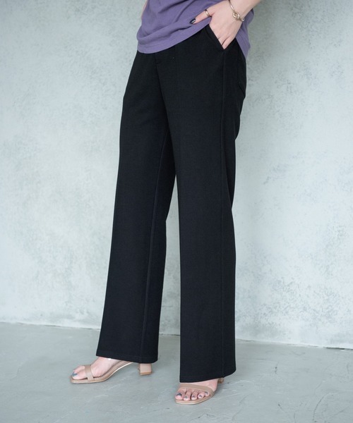 Aunt Marie's（アントマリーズ）の「AUNT MARIE'S センタープレスリブフレアパンツ（その他パンツ・レディース・ブラウン/ライトグリーン/ブラック・FREE）」の16枚目の写真