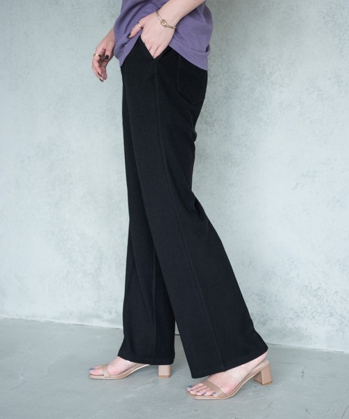 Aunt Marie's（アントマリーズ）の「AUNT MARIE'S センタープレスリブフレアパンツ（その他パンツ・レディース・ブラウン/ライトグリーン/ブラック・FREE）」の17枚目の写真