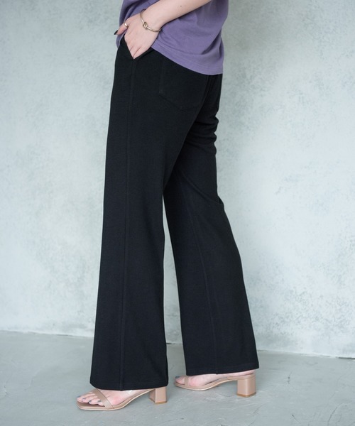 Aunt Marie's（アントマリーズ）の「AUNT MARIE'S センタープレスリブフレアパンツ（その他パンツ・レディース・ブラウン/ライトグリーン/ブラック・FREE）」の18枚目の写真