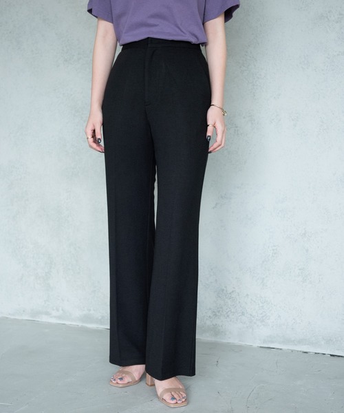 Aunt Marie's（アントマリーズ）の「AUNT MARIE'S センタープレスリブフレアパンツ（その他パンツ・レディース・ブラウン/ライトグリーン/ブラック・FREE）」の21枚目の写真