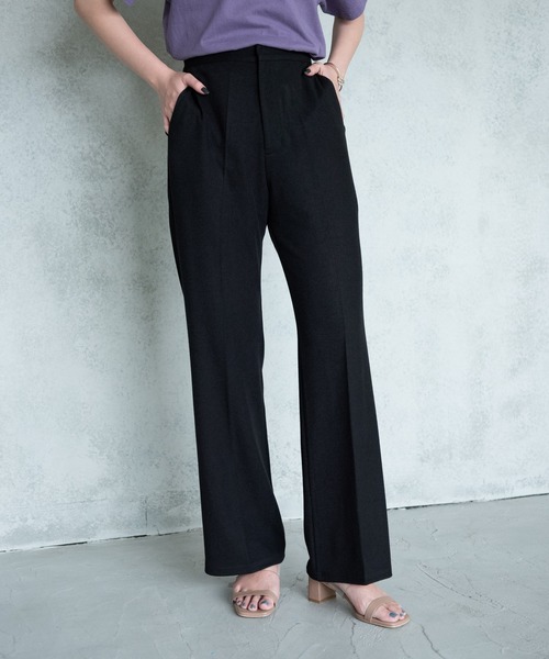 Aunt Marie's（アントマリーズ）の「AUNT MARIE'S センタープレスリブフレアパンツ（その他パンツ・レディース・ブラウン/ライトグリーン/ブラック・FREE）」の22枚目の写真