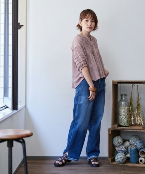 cepo（セポ）の「ドビーレース　シアーブラウス（シャツ/ブラウス・レディース・ブラック/グレー/オフホワイト/ピンク/ミント・M）」の13枚目の写真