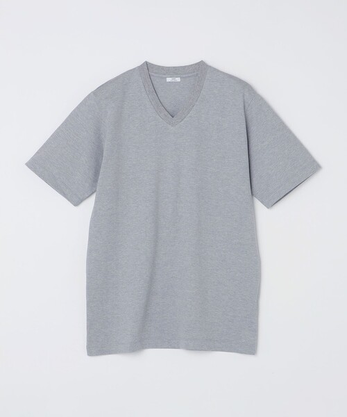 SHIPS(シップス)の「SHIPS: 抗菌・防臭 NANO-FINE(R) コットン Vネック Tシャツ(Tシャツ/カットソー・メンズ・ホワイト/ブラック/グレー/ダークグレー/オリーブ/ネイビー/ライトブルー/ピンク/ライトグレー・S/M/L/XL)」の4枚目の写真