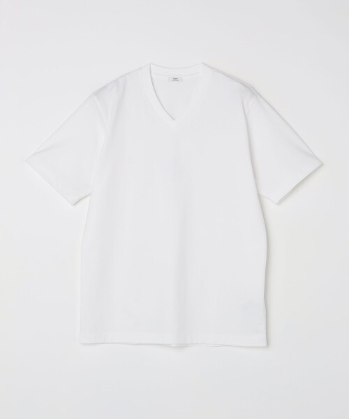 SHIPS(シップス)の「SHIPS: 抗菌・防臭 NANO-FINE(R) コットン Vネック Tシャツ(Tシャツ/カットソー・メンズ・ホワイト/ブラック/グレー/ダークグレー/オリーブ/ネイビー/ライトブルー/ピンク/ライトグレー・S/M/L/XL)」の2枚目の写真