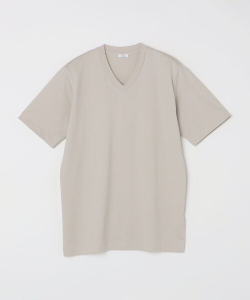 SHIPS(シップス)の「SHIPS: 抗菌・防臭 NANO-FINE(R) コットン Vネック Tシャツ(Tシャツ/カットソー・メンズ・ホワイト/ブラック/グレー/ダークグレー/オリーブ/ネイビー/ライトブルー/ピンク/ライトグレー・S/M/L/XL)」の3枚目の写真