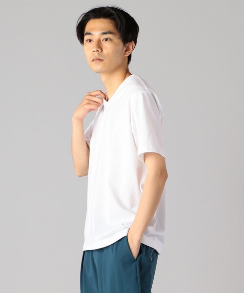 SHIPS(シップス)の「SHIPS: 抗菌・防臭 NANO-FINE(R) コットン Vネック Tシャツ(Tシャツ/カットソー・メンズ・ホワイト/ブラック/グレー/ダークグレー/オリーブ/ネイビー/ライトブルー/ピンク/ライトグレー・S/M/L/XL)」の11枚目の写真