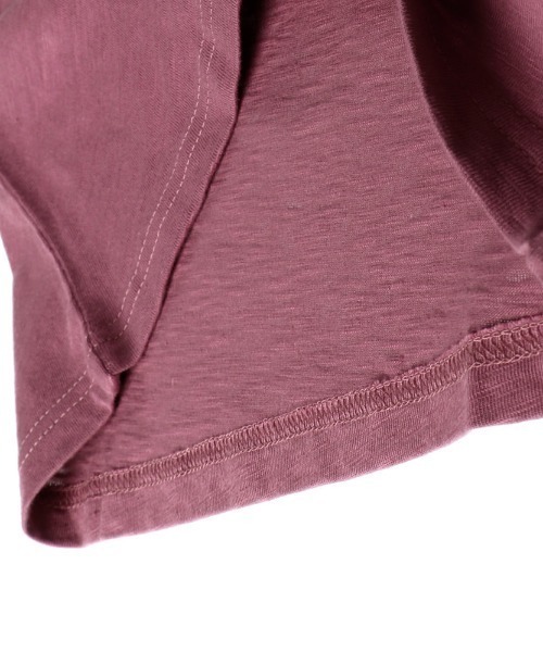 RADCHAP（ラッドチャップ）の「【プチプラ】肩あきビックTシャツ（Tシャツ/カットソー・キッズ・エンジ/ブラウン・100cm/110cm/140cm/150cm/90cm/130cm/120cm）」の9枚目の写真