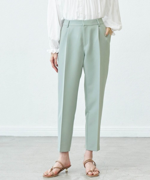 ROPE' PICNIC(ロペピクニック)の「【360°ウルトラストレッチ】【WEB限定34,42サイズ】タックテーパードパンツ(その他パンツ・レディース・ネイビー/イエロー系その他3/ライトグレー/ライトグリーン/ブルー/ブラック/ピンク/グリーン系その他・40/38/36/34/42)」の5枚目の写真