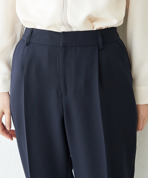 ROPE' PICNIC(ロペピクニック)の「【360°ウルトラストレッチ】【WEB限定34,42サイズ】タックテーパードパンツ(その他パンツ・レディース・ネイビー/イエロー系その他3/ライトグレー/ライトグリーン/ブルー/ブラック/ピンク/グリーン系その他・40/38/36/34/42)」の13枚目の写真