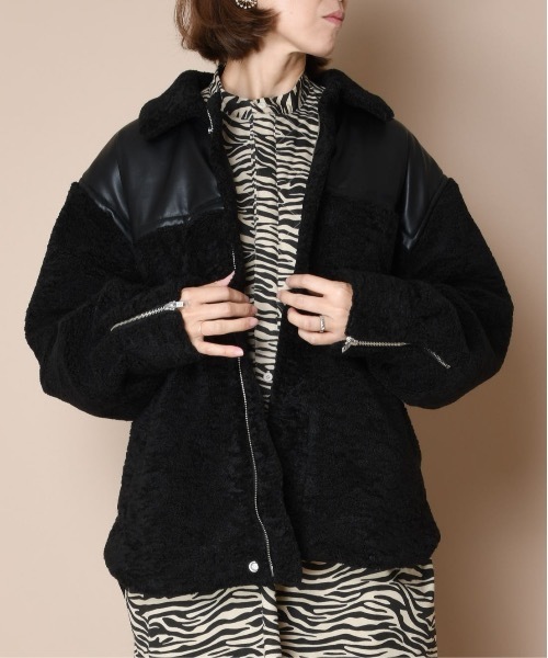 SUPERTHANKS(スーパーサンクス)の「ボアブルゾン(ユニセックス)(ブルゾン・メンズ・ブラック/クリーム・S/M/L)」の19枚目の写真