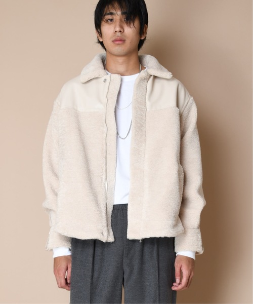 SUPERTHANKS(スーパーサンクス)の「ボアブルゾン(ユニセックス)(ブルゾン・メンズ・ブラック/クリーム・S/M/L)」の17枚目の写真